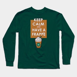 Keep Calm Cute Frappe Heart Long Sleeve T-Shirt